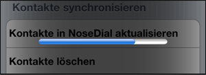 • Kontakte synchronisieren