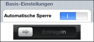 Automatische Sperre